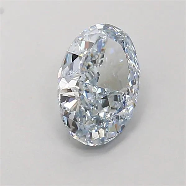 1.10ct Oval Lab Grown Diamond (Colour Fancy Blue, Clarity IF, IGI Certified)