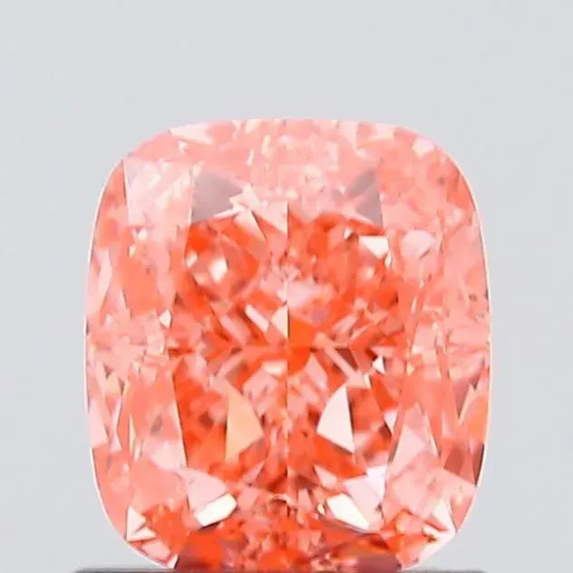 1.11ct Cushion modified Lab Grown Diamond (Colour Fancy Vivid Pink, Clarity VS1, IGI Certified)