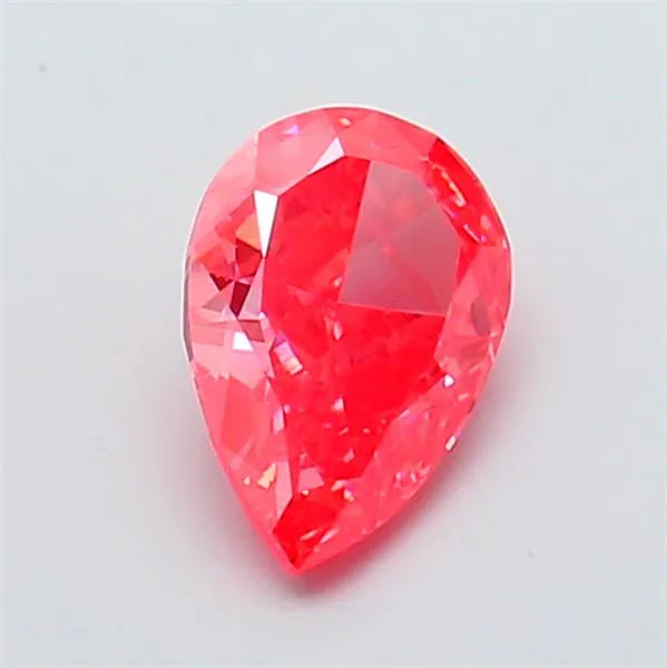 1.11ct Pear Lab Grown Diamond (Colour Fancy Vivid Pink, Clarity VVS1, IGI Certified)