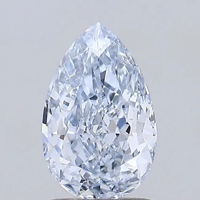 1.12ct Pear Lab Grown Diamond (Colour Fancy Light Blue, Clarity VVS2, IGI Certified)