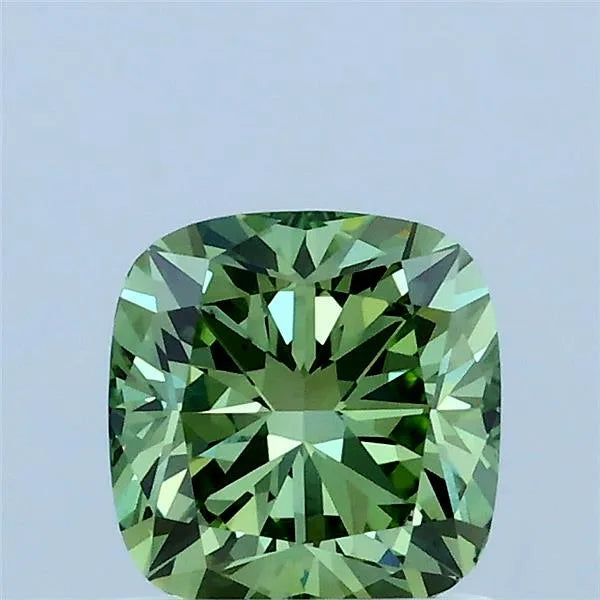 1.14ct Cushion modified Lab Grown Diamond (Colour Fancy Vivid Green, Clarity VS2, IGI Certified)