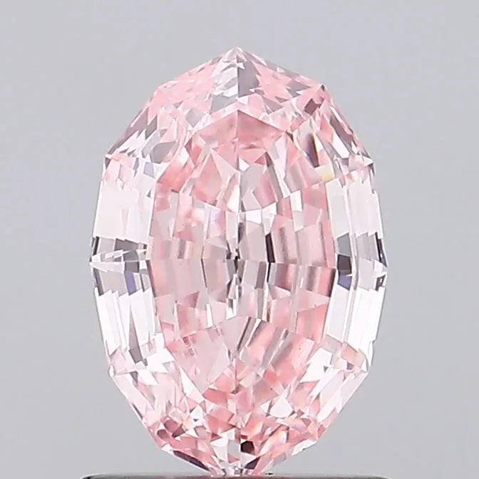 1.15ct Oval Lab Grown Diamond (Colour Fancy Intense Pink, Clarity VS1, IGI Certified)