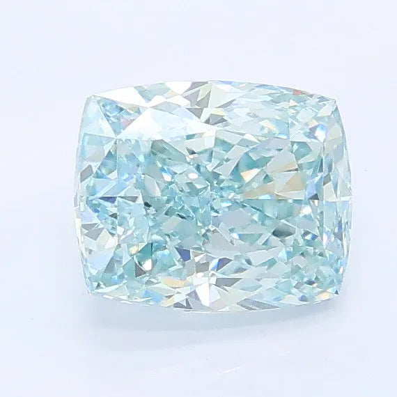 1.20ct Cushion modified Lab Grown Diamond (Colour Fancy Intense Greenish Blue, Clarity VS1, IGI Certified)