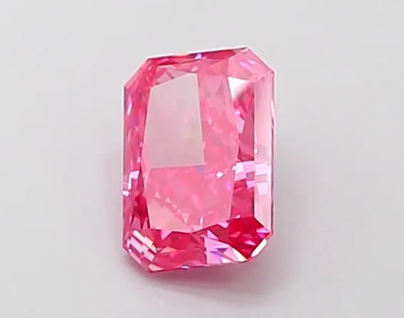1.28ct Radiant Lab Grown Diamond (Colour Fancy Vivid Pink, Clarity VVS1, IGI Certified)