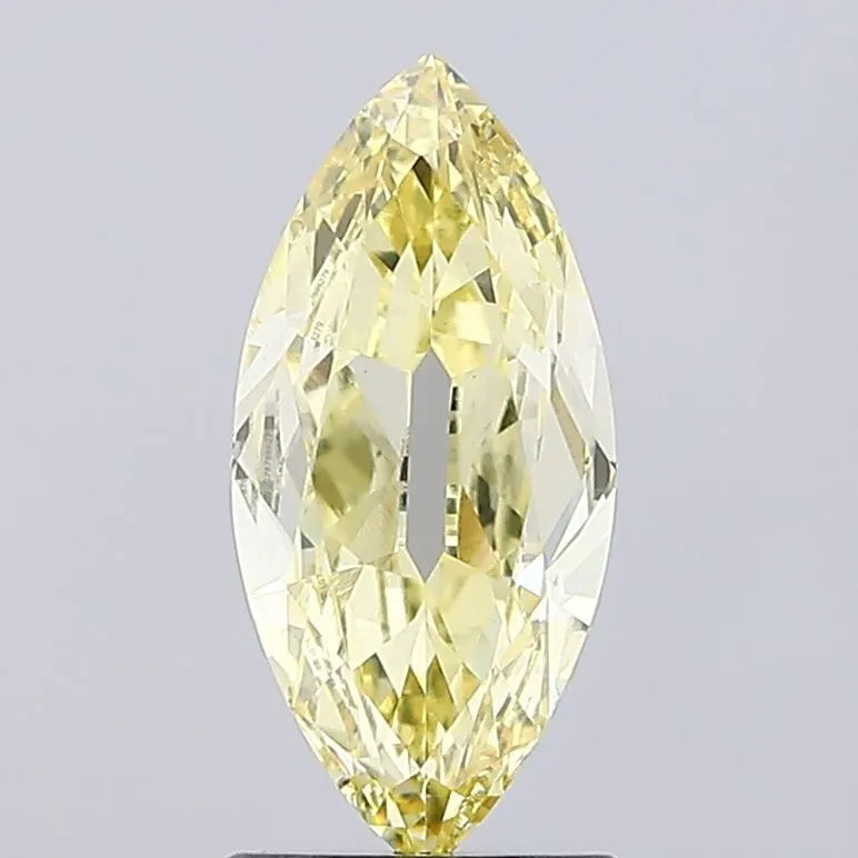1.32ct Marquise Lab Grown Diamond (Colour Fancy Intense Yellow, Clarity VVS2, IGI Certified)