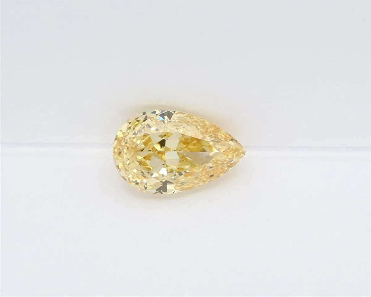 1.42ct Pear Lab Grown Diamond (Colour Fancy Vivid Yellow, Clarity VS1, IGI Certified)