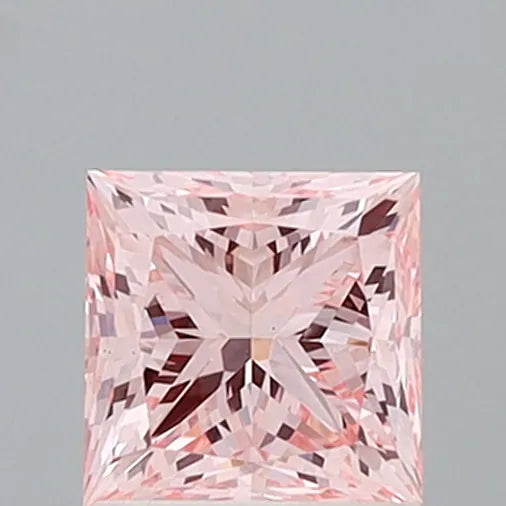 1.42ct Princess Lab Grown Diamond (Colour Fancy Intense Pink, Clarity VS1, IGI Certified)