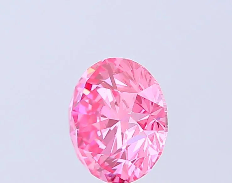 1.43ct Round Lab Grown Diamond (Colour Fancy Vivid Pink, Clarity VVS2, Cut ID, IGI Certified)