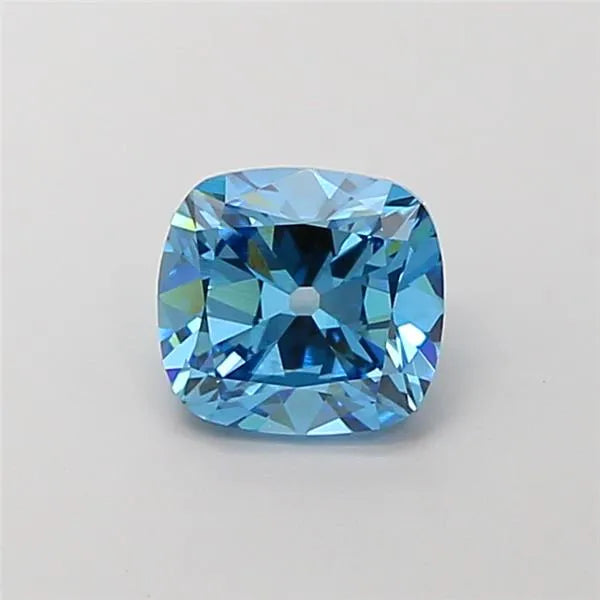 1.50ct Cushion brilliant Lab Grown Diamond (Colour Fancy Vivid Blue, Clarity VS1, IGI Certified)