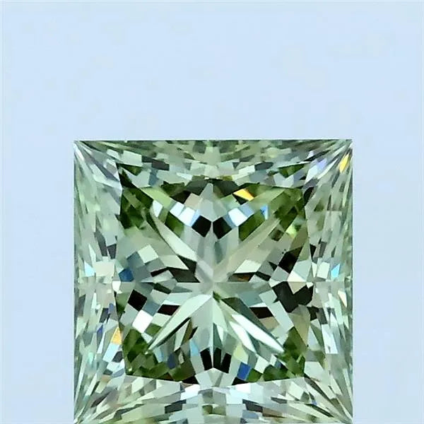 1.50ct Princess Lab Grown Diamond (Colour Fancy Vivid Green, Clarity VS1, IGI Certified)