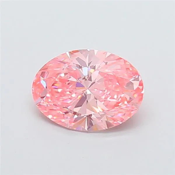 1.54ct Oval Lab Grown Diamond (Colour Fancy Vivid Pink, Clarity VS1, IGI Certified)