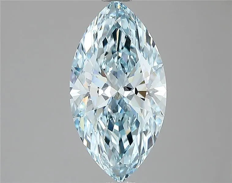 1.56ct Marquise Lab Grown Diamond (Colour Fancy Intense Blue, Clarity VVS2, IGI Certified)