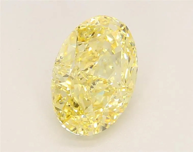1.87ct Oval Lab Grown Diamond (Colour Fancy Yellow, Clarity VS2, IGI Certified)