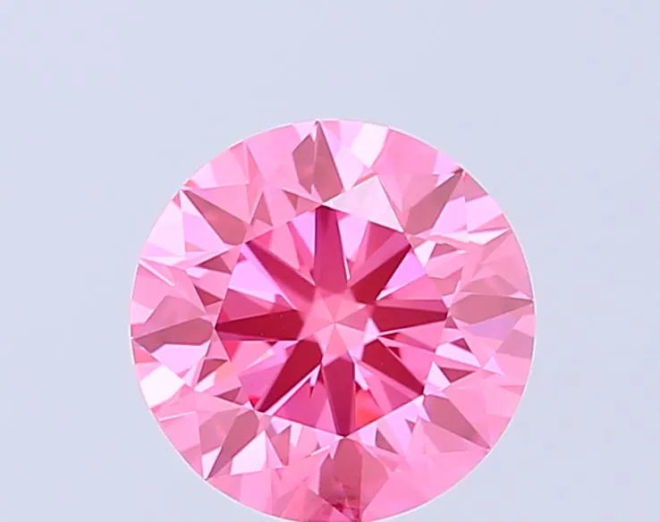 1.90ct Round Lab Grown Diamond (Colour Fancy Vivid Pink, Clarity VVS2, Cut ID, IGI Certified)