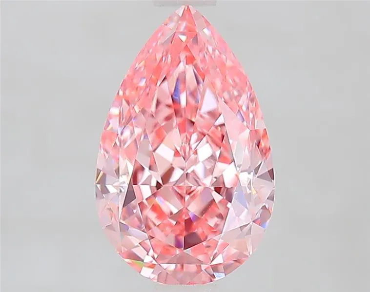 1.92ct Pear Lab Grown Diamond (Colour Fancy Vivid Pink, Clarity VVS2, IGI Certified)