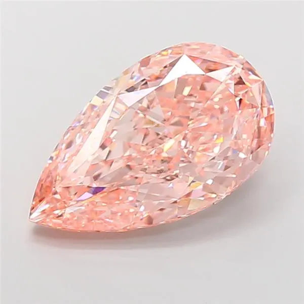 10.02ct Pear Lab Grown Diamond (Colour Fancy Vivid Pink, Clarity VVS2, IGI Certified)