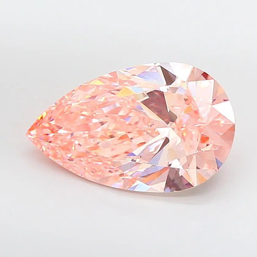 10.08ct Pear Lab Grown Diamond (Colour Fancy Intense Pink, Clarity VVS2, IGI Certified)