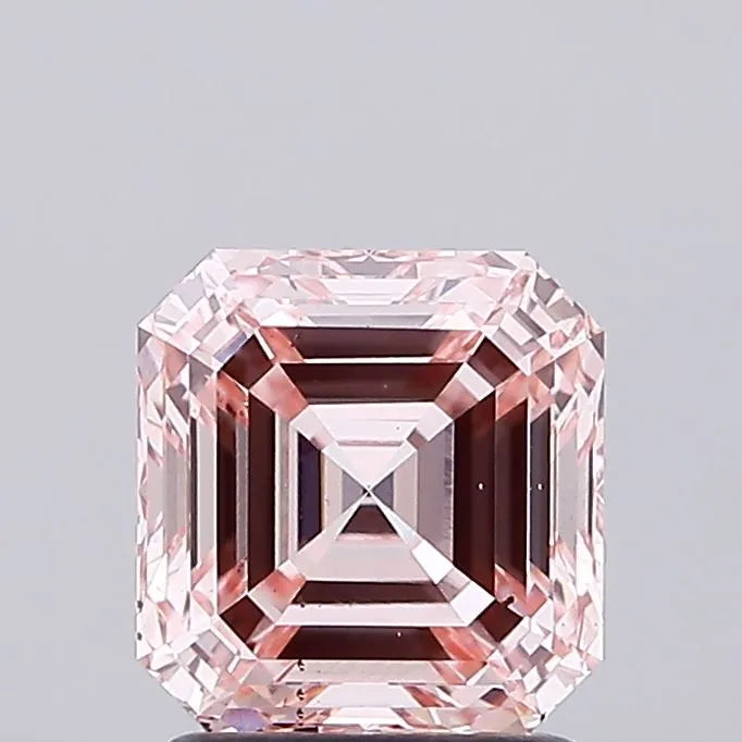 2.00ct Asscher Lab Grown Diamond (Colour Fancy Pink, Clarity VS2, IGI Certified)