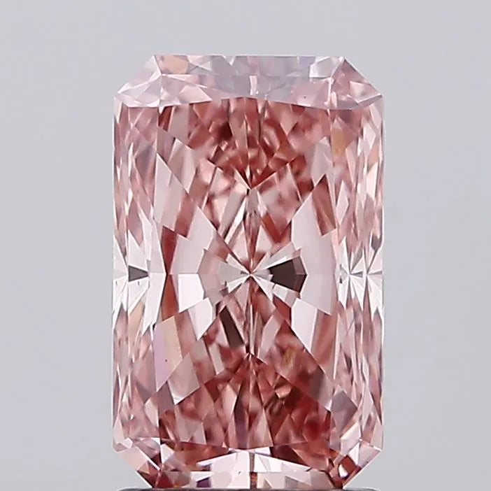 2.00ct Radiant Lab Grown Diamond (Colour Fancy Intense Pink, Clarity VS1, IGI Certified)