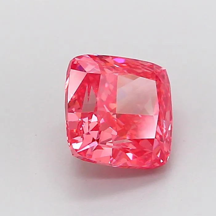 2.01ct Cushion modified Lab Grown Diamond (Colour Fancy Vivid Pink, Clarity VS1, IGI Certified)