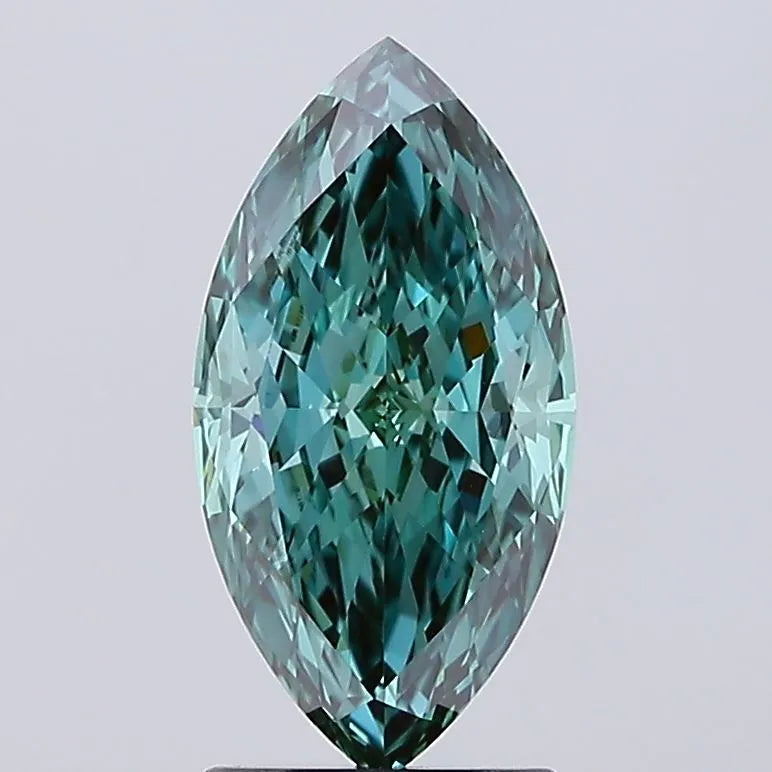 2.01ct Marquise Lab Grown Diamond (Colour Fancy Vivid Green, Clarity VVS2, IGI Certified)
