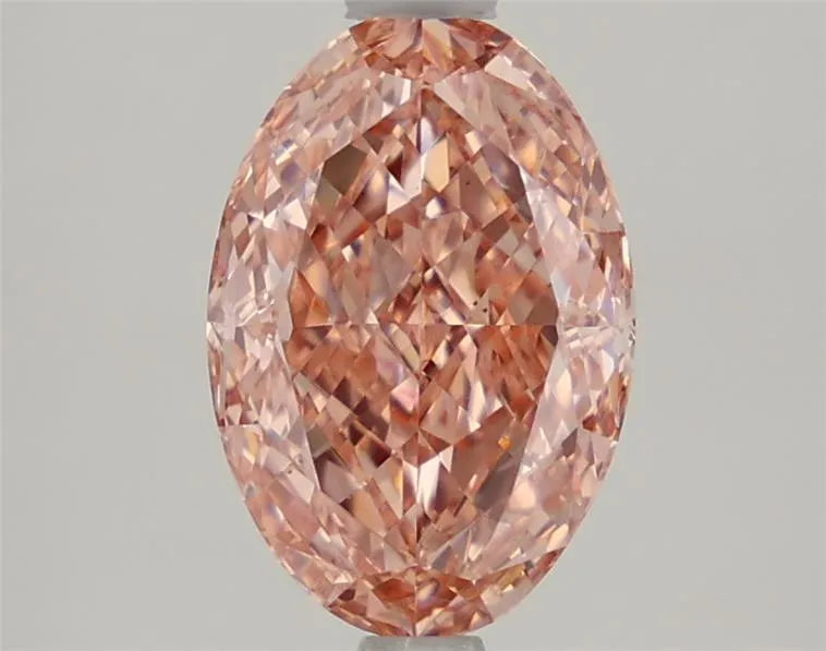 2.01ct Oval Lab Grown Diamond (Colour Fancy Vivid Pink, Clarity VS1, IGI Certified)
