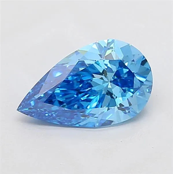 2.01ct Pear Lab Grown Diamond (Colour Fancy Vivid Blue, Clarity VS2, IGI Certified)