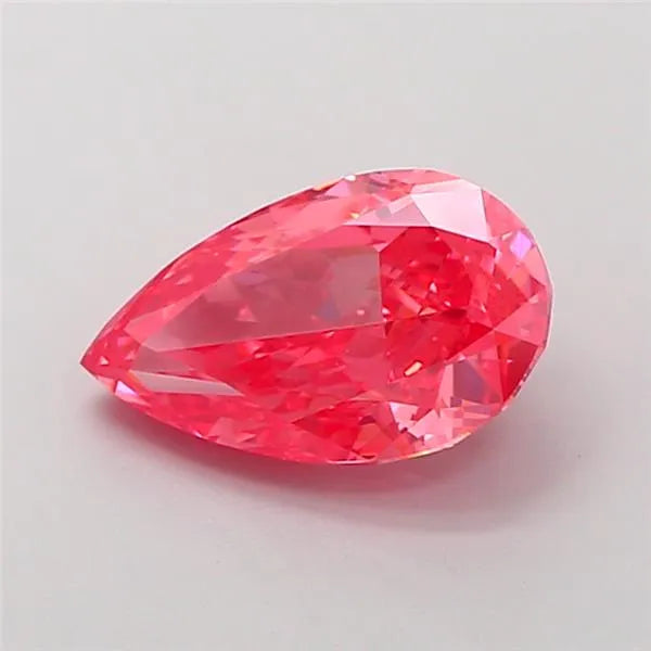 2.01ct Pear Lab Grown Diamond (Colour Fancy Vivid Pink, Clarity VS1, IGI Certified)