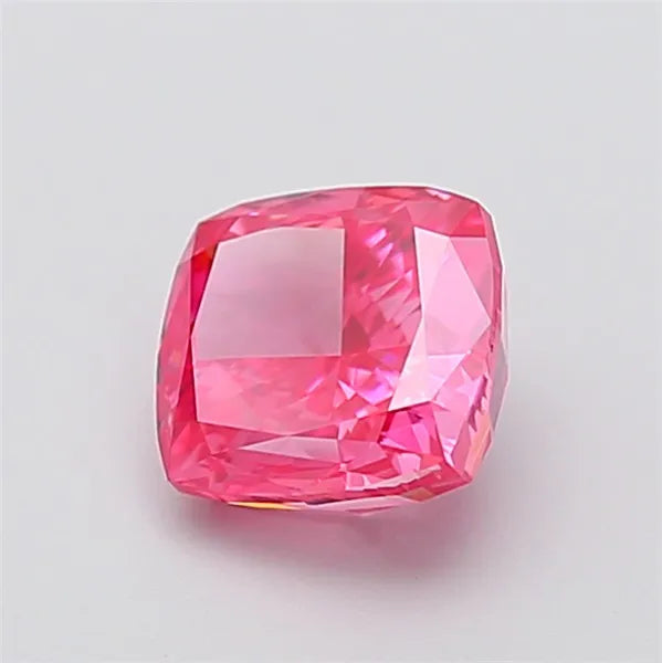 2.02ct Cushion modified Lab Grown Diamond (Colour Fancy Vivid Pink, Clarity VS2, IGI Certified)