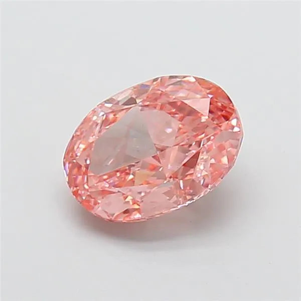 2.02ct Oval Lab Grown Diamond (Colour Fancy Vivid Pink, Clarity VS1, IGI Certified)