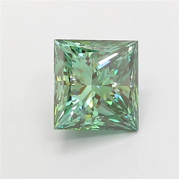 2.04ct Princess Lab Grown Diamond (Colour Fancy Vivid Green, Clarity VVS2, IGI Certified)
