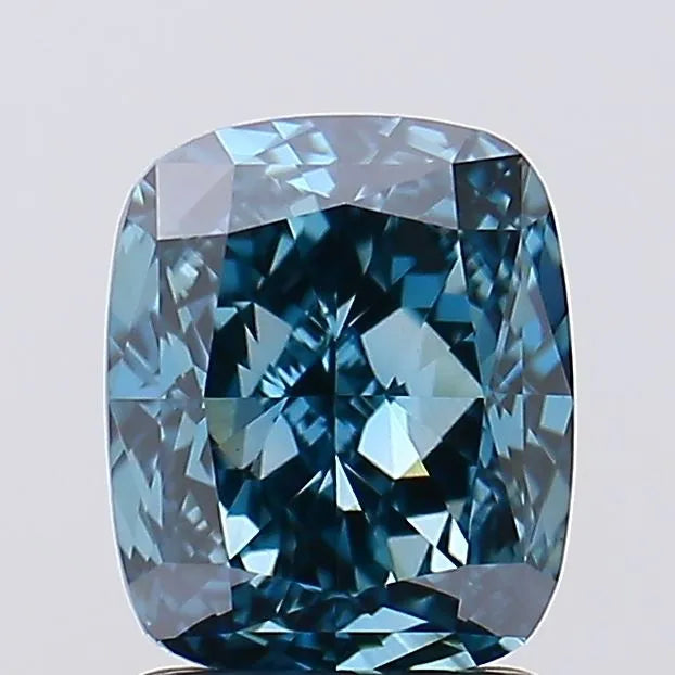 2.06ct Cushion modified Lab Grown Diamond (Colour Fancy Deep Blue, Clarity VS1, IGI Certified)
