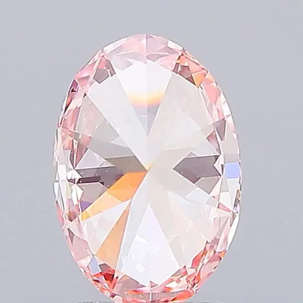 2.09ct Oval Lab Grown Diamond (Colour Fancy Vivid Pink, Clarity VVS2, IGI Certified)