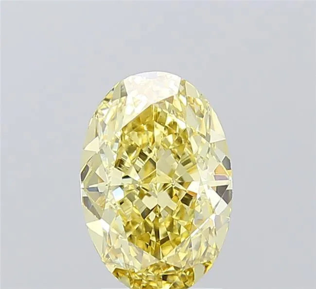 2.10ct Oval Lab Grown Diamond (Colour Fancy Intense Yellow, Clarity VS2, IGI Certified)