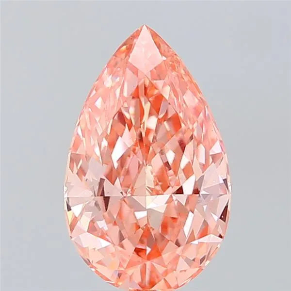 2.50ct Pear Lab Grown Diamond (Colour Fancy Vivid Pink, Clarity VS1, IGI Certified)