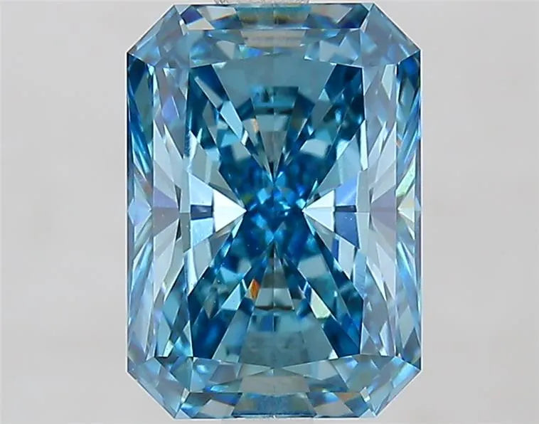 2.50ct Radiant Lab Grown Diamond (Colour Fancy Vivid Blue, Clarity VVS2, IGI Certified)