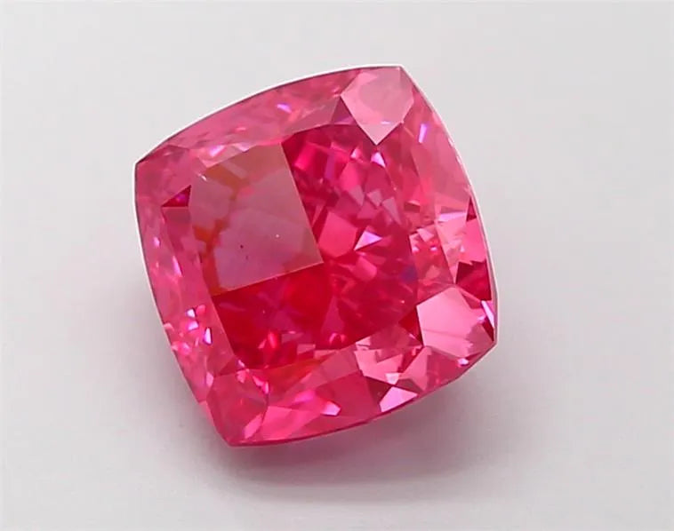 2.51ct Cushion modified Lab Grown Diamond (Colour Fancy Vivid Pink, Clarity VS1, IGI Certified)