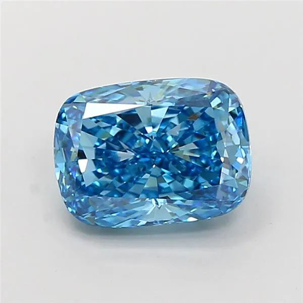 2.54ct Cushion modified Lab Grown Diamond (Colour Fancy Vivid Blue, Clarity VVS2, IGI Certified)