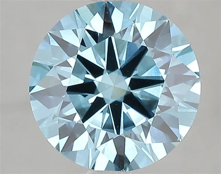2.54ct Round Lab Grown Diamond (Colour Fancy Vivid Blue, Clarity SI1, Cut ID, IGI Certified)