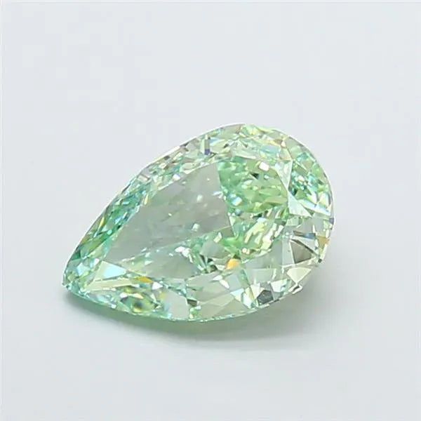 2.68ct Pear Lab Grown Diamond (Colour Fancy Vivid Green, Clarity VS1, IGI Certified)