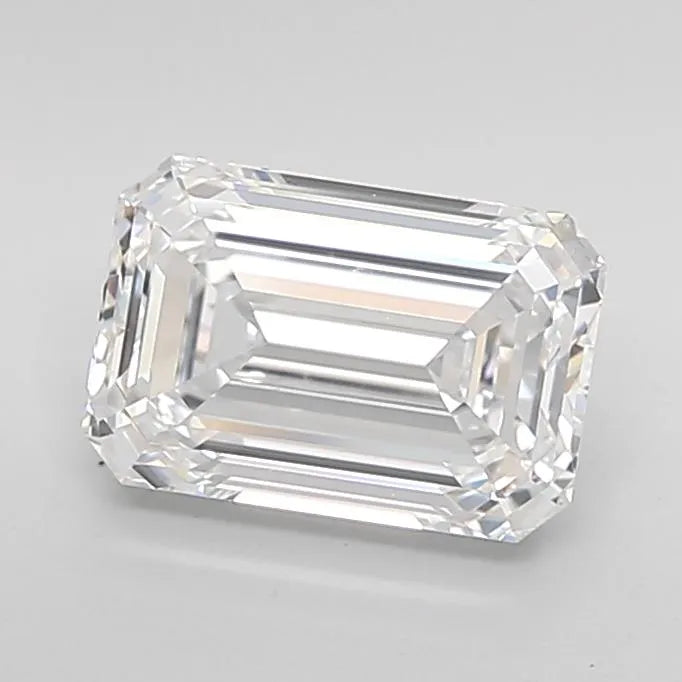 2.74ct Emerald Lab Grown Diamond (Colour D, Clarity IF, Cut EX, IGI Certified)