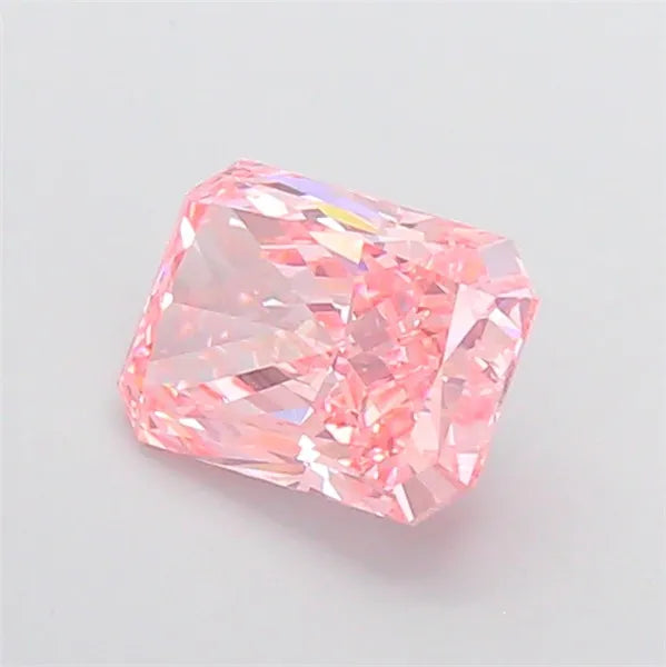 2.76ct Radiant Lab Grown Diamond (Colour Fancy Vivid Pink, Clarity VVS1, IGI Certified)