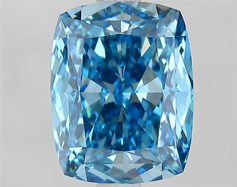 2.78ct Cushion modified Lab Grown Diamond (Colour Fancy Vivid Blue, Clarity VVS2, IGI Certified)