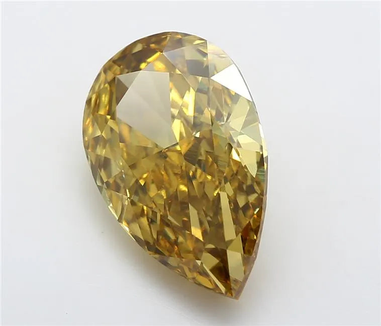 2.79ct Pear Lab Grown Diamond (Colour Fancy Vivid Yellow, Clarity VS1, IGI Certified)