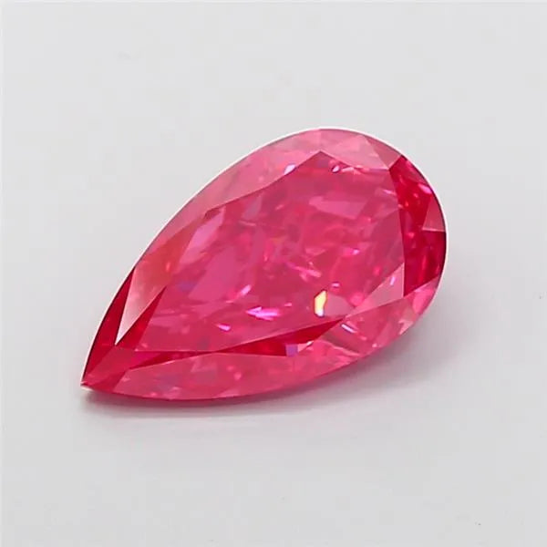 2.82ct Pear Lab Grown Diamond (Colour Fancy Vivid Pink, Clarity VS1, IGI Certified)