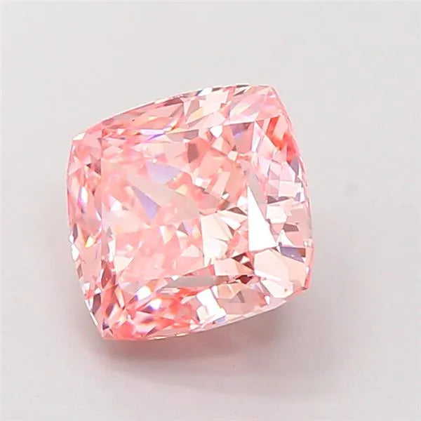 2.85ct Cushion modified Lab Grown Diamond (Colour Fancy Vivid Pink, Clarity VVS1, IGI Certified)
