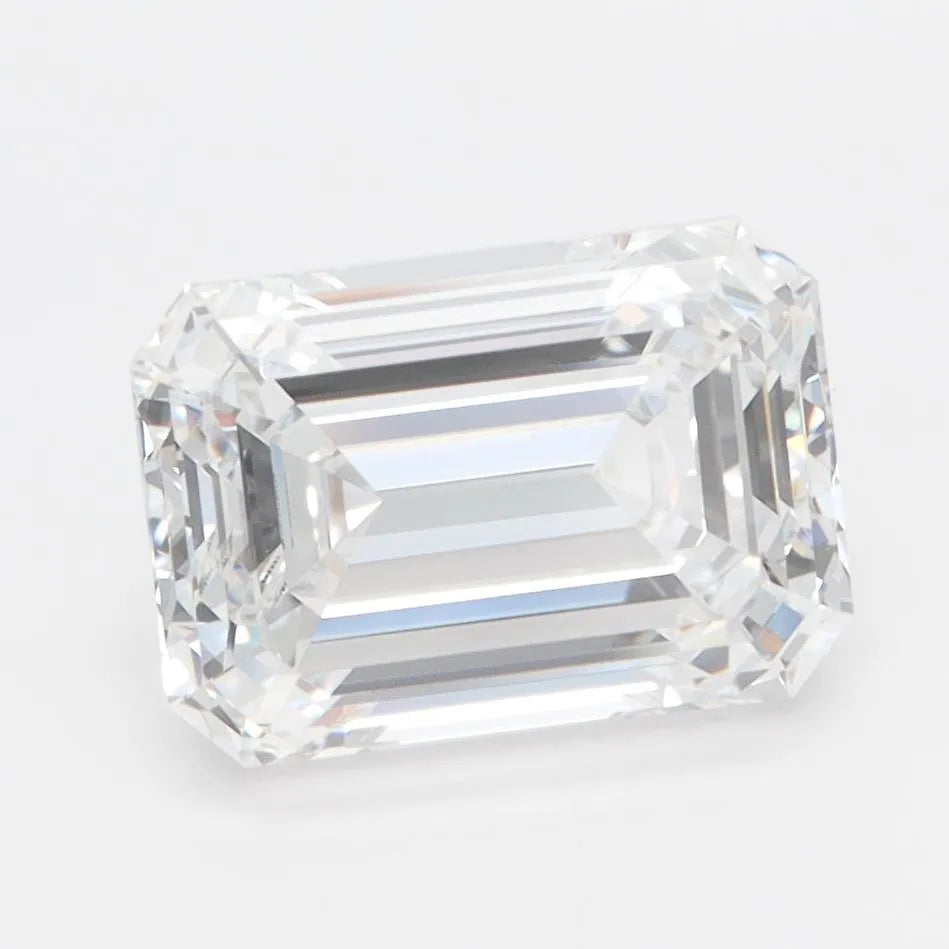 2.87ct Emerald Lab Grown Diamond (Colour E, Clarity VVS2, IGI Certified)