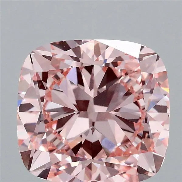 2.94ct Cushion modified Lab Grown Diamond (Colour Fancy Intense Pink, Clarity VVS2, IGI Certified)