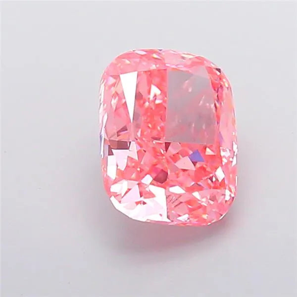 2.97ct Cushion modified Lab Grown Diamond (Colour Fancy Vivid Pink, Clarity VS1, IGI Certified)