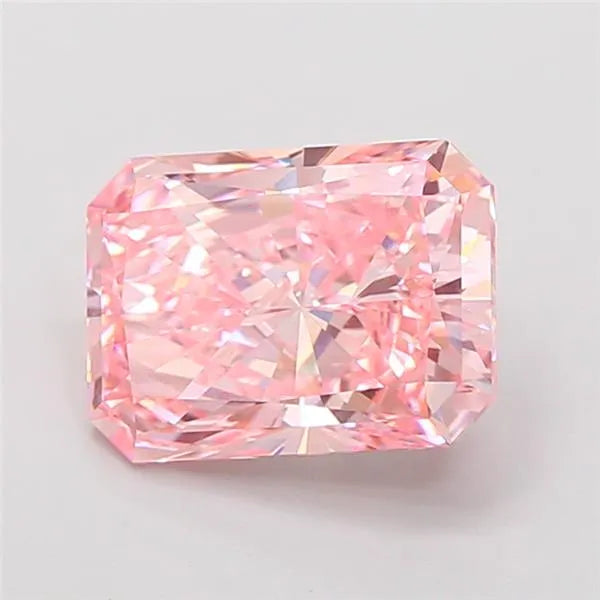 2.97ct Radiant Lab Grown Diamond (Colour Fancy Vivid Pink, Clarity VVS2, IGI Certified)